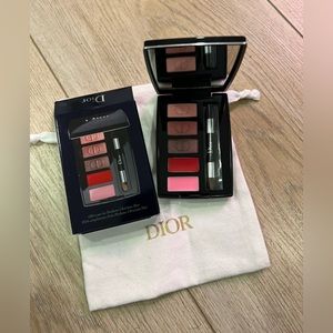 New mini Dior lip and eye palette with drawstring bag